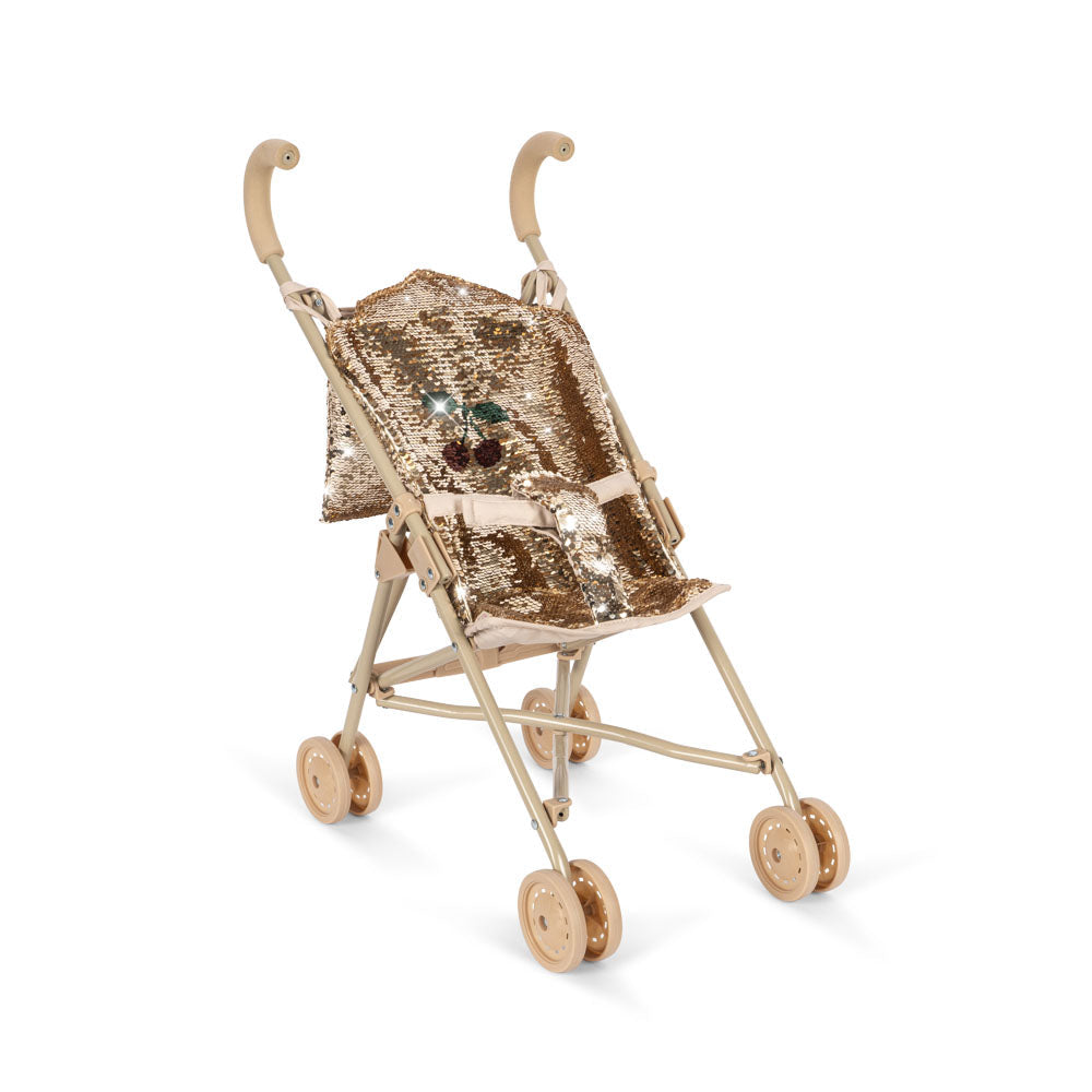 Konges Slojd - Sparkly Doll Stroller - Cherry - Mabel & Fox