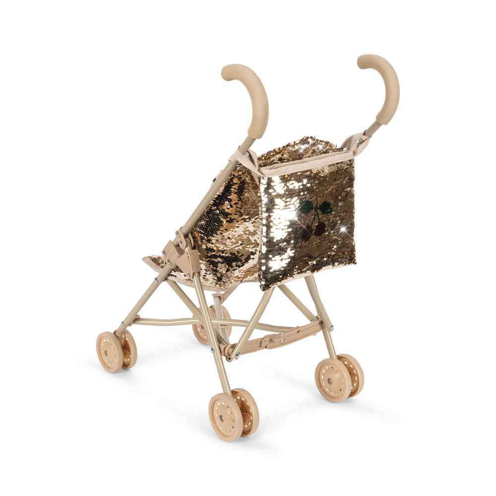 Konges Slojd - Sparkly Doll Stroller - Cherry - Mabel & Fox