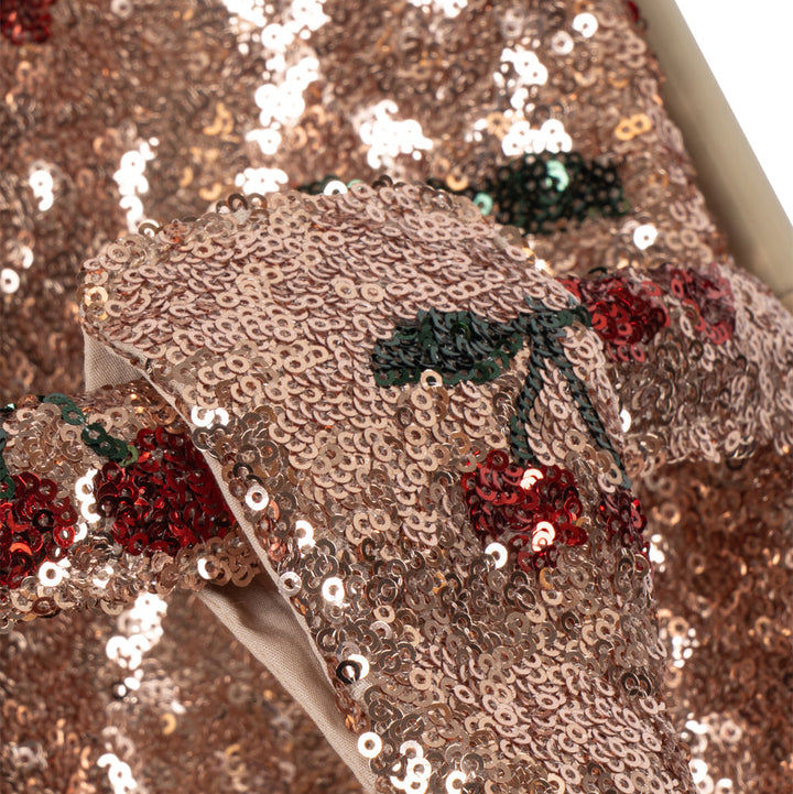 Konges Slojd - Sparkly Doll Stroller - Cherry Sequin - Mabel & Fox