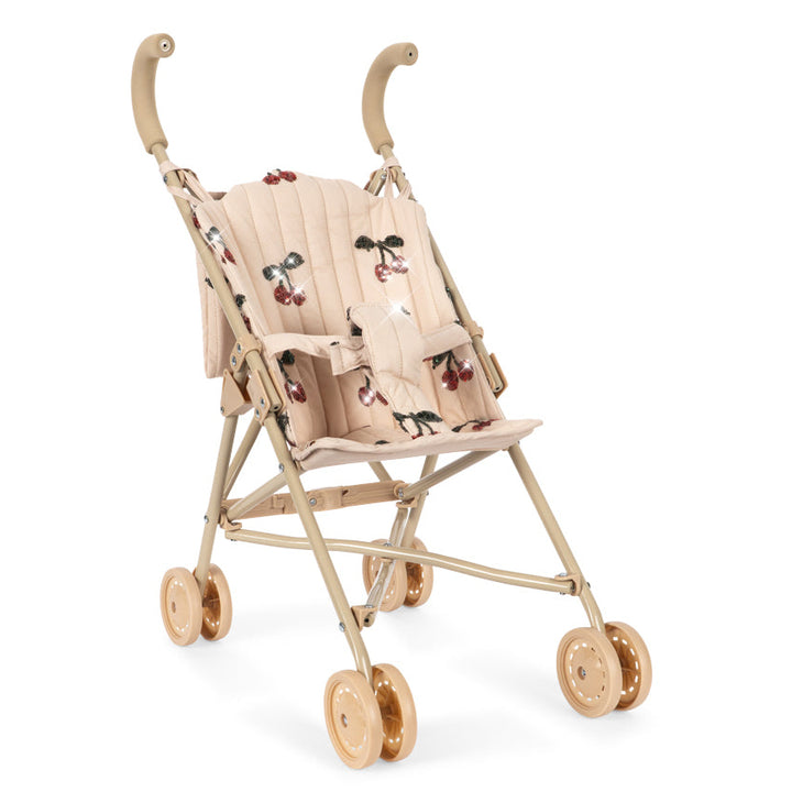 Konges Slojd - Sparkly Tulle Doll Stroller - Mon Cherry Sequin - Mabel & Fox