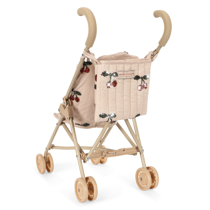 Konges Slojd - Sparkly Tulle Doll Stroller - Mon Cherry Sequin - Mabel & Fox