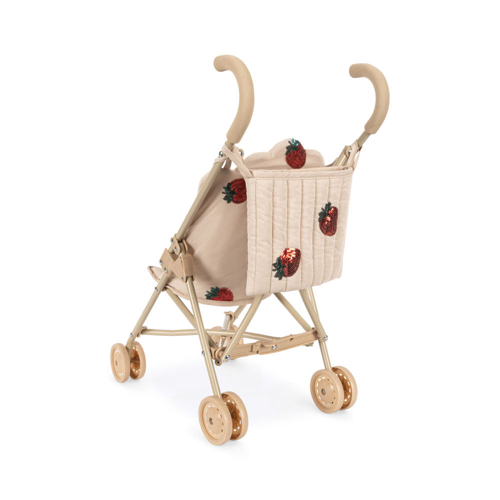 Konges Slojd – Tulle Doll Stroller – Strawberry - Mabel & Fox