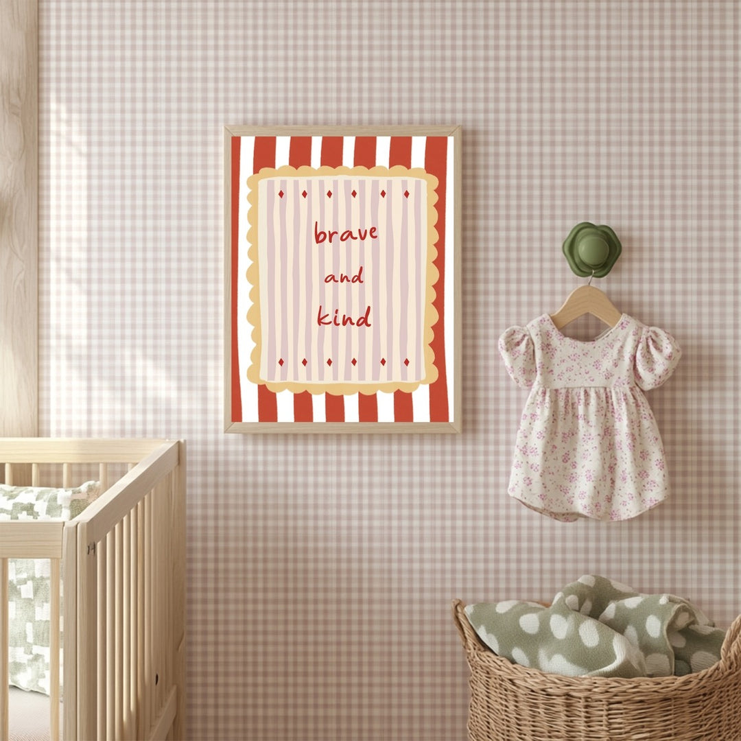 Kumo Art Prints - Art Print - Brave and Kind - Mabel & Fox