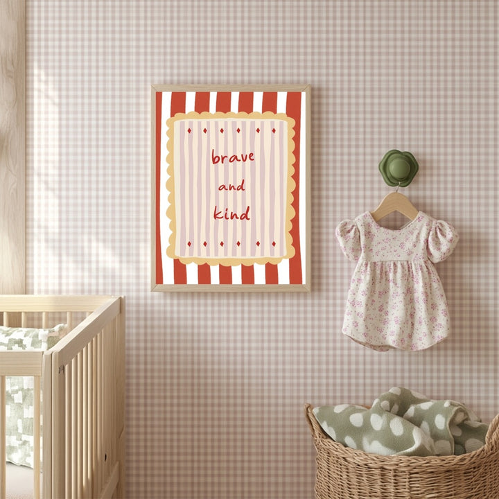 Kumo Art Prints - Art Print - Brave and Kind - Mabel & Fox