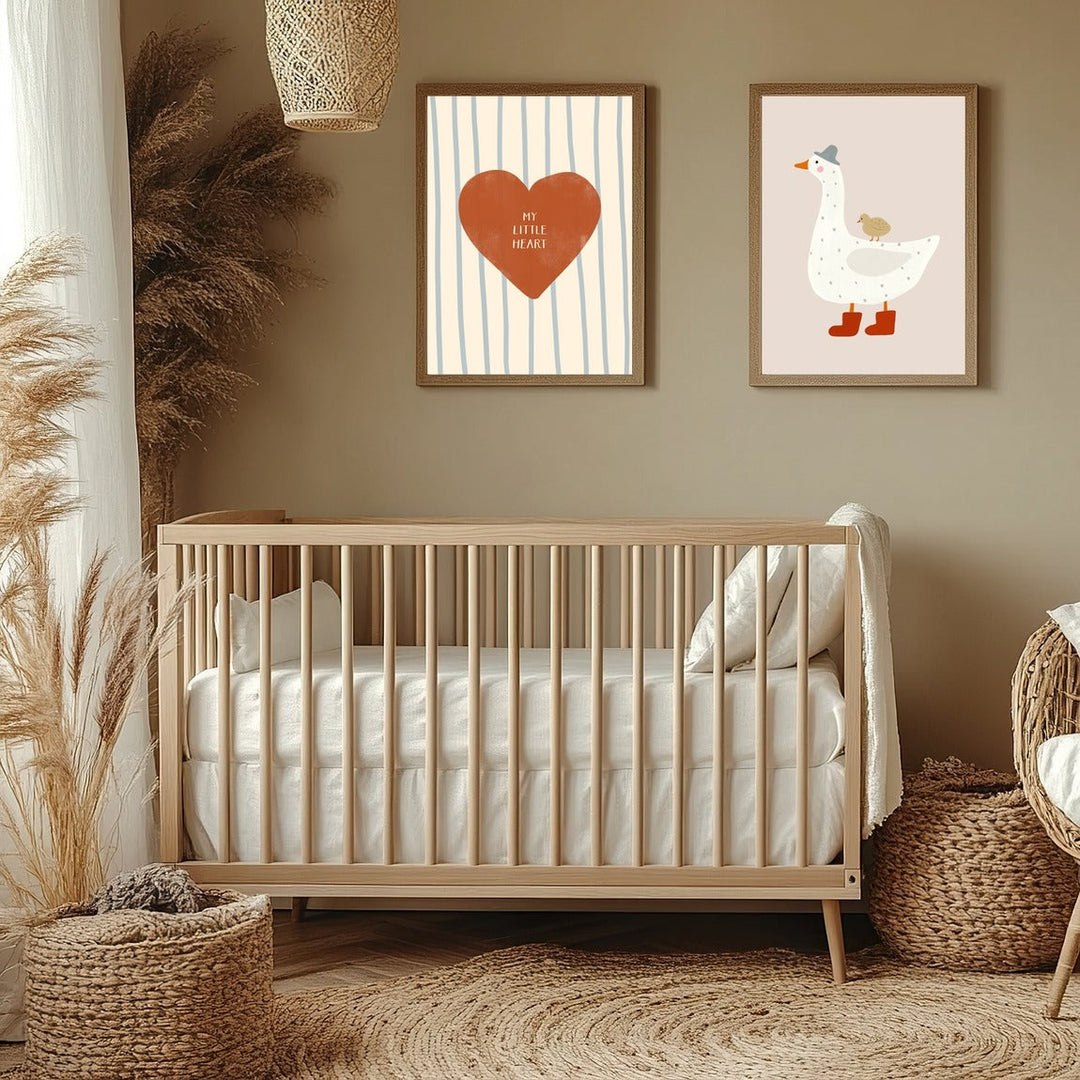 Kumo Art Prints - Art Print -  Goose & My little Heart - Set of Two - Mabel & Fox