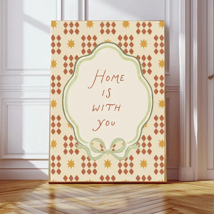 Kumo Art Prints - Home Is With You - Mabel & Fox