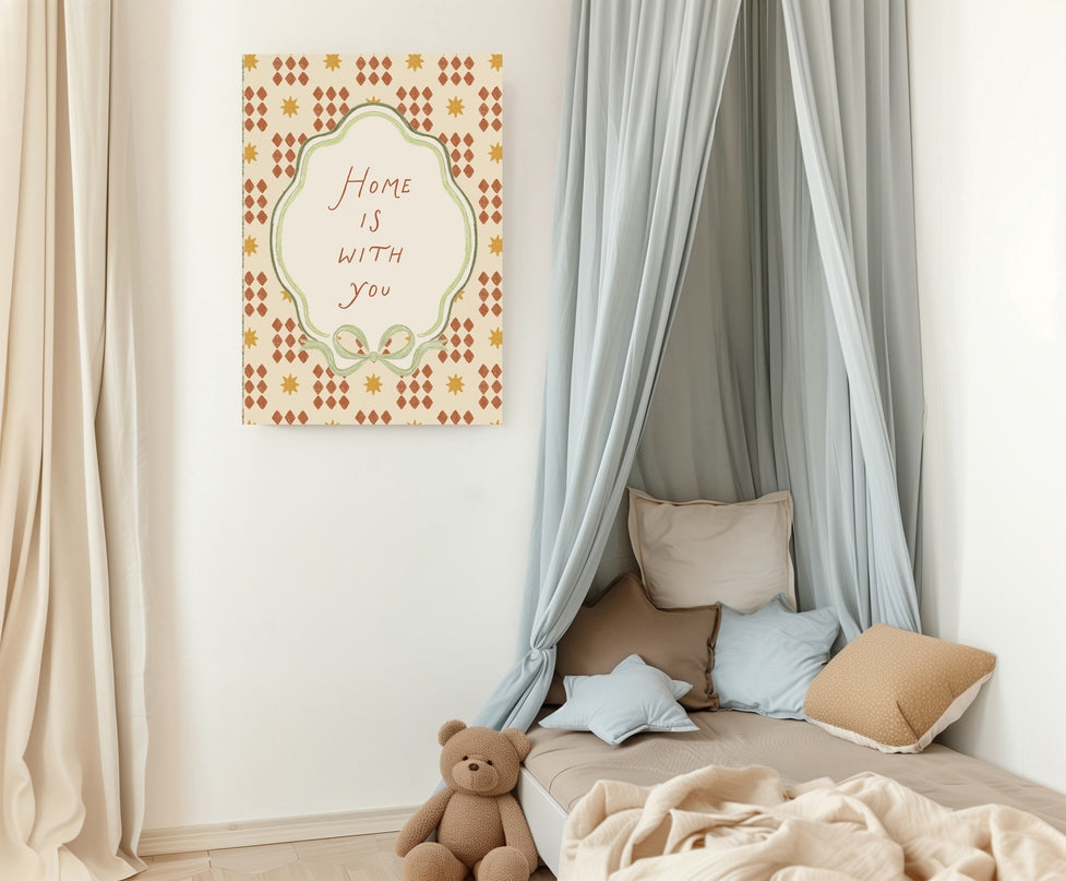 Kumo Art Prints - Home Is With You - Mabel & Fox