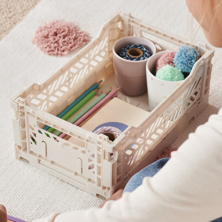 Aykasa Folding Storage Crate - Mini - Coconut Milk