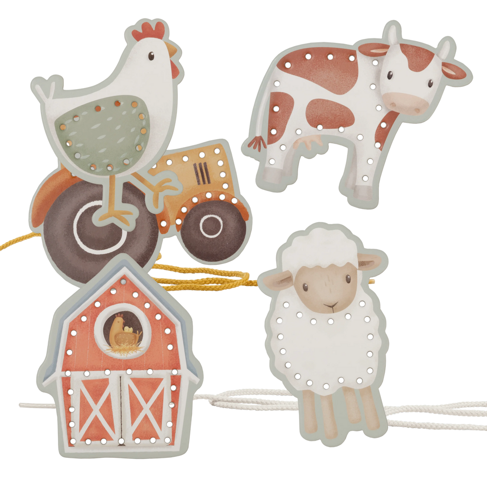 Little Dutch - Lacing Cards - Little Farm - Mabel & Fox