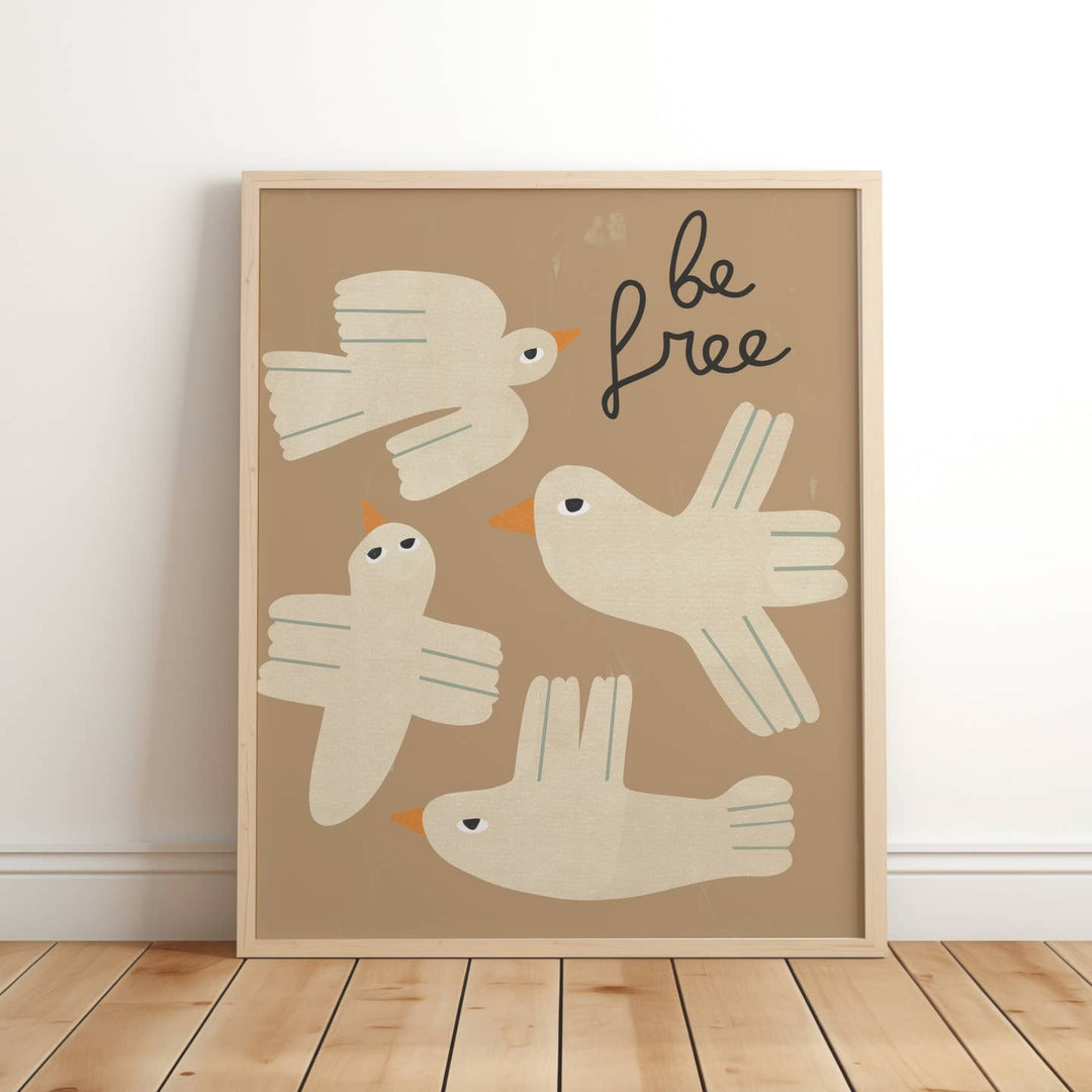 Lara & Kin - Art Print - Be Free - Birds - Mabel & Fox