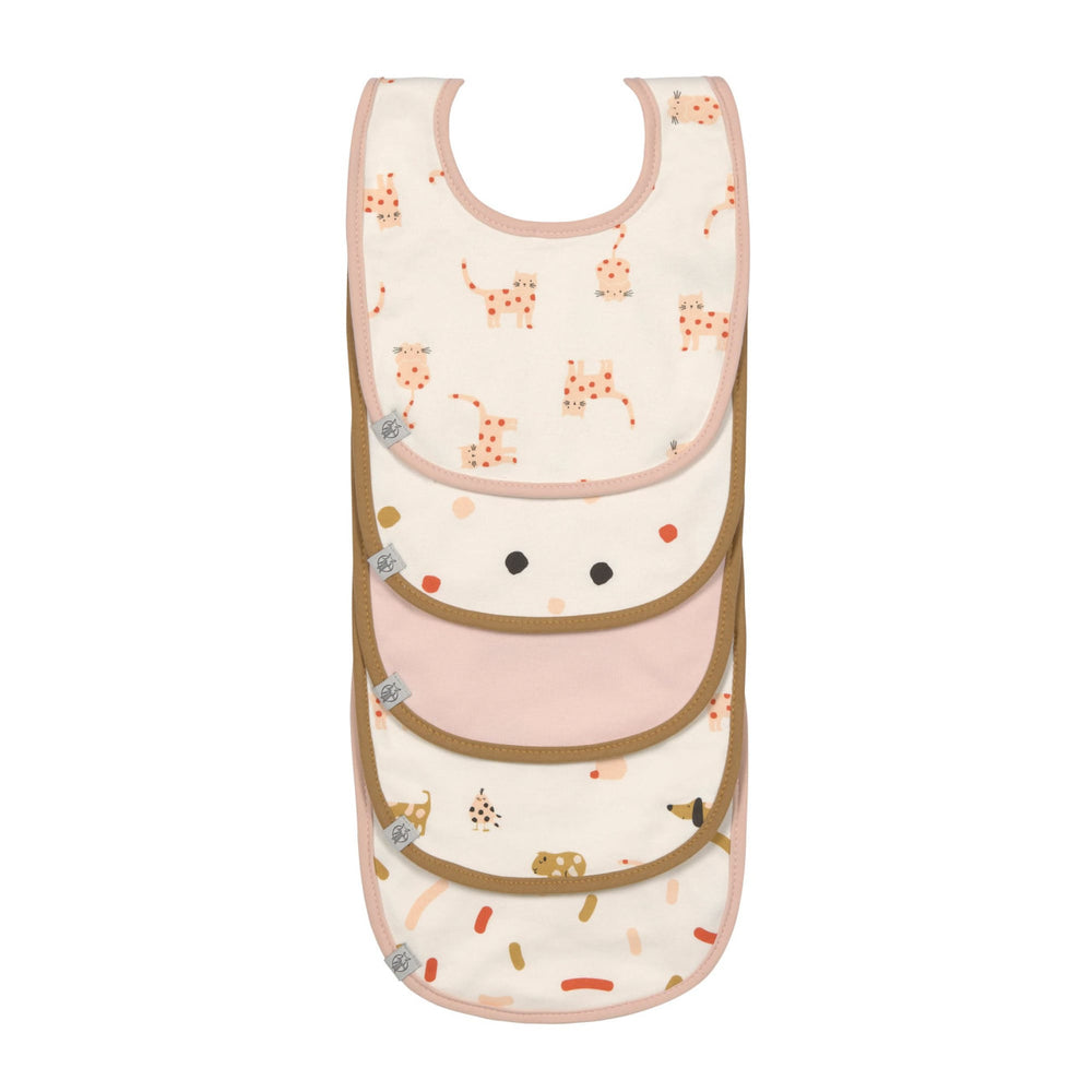 Lassig -Value Pack Bib - Little Mateys Spiced Orange- 5 Pack - Mabel & Fox