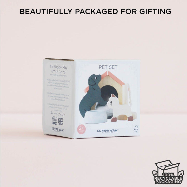 Le Toy Van – Dolls House Pet Set - Mabel & Fox