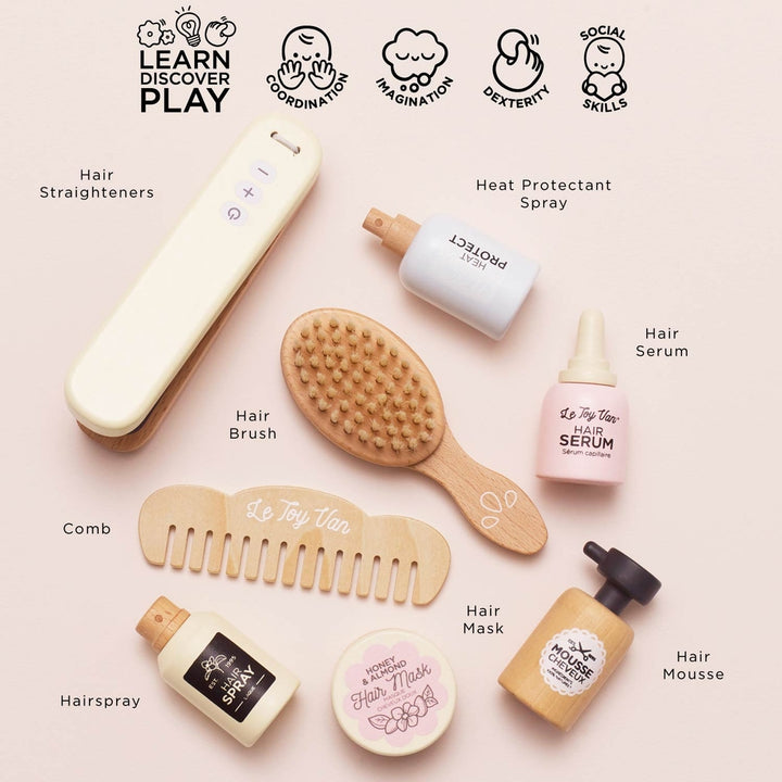 Le Toy Van – Hair Care & Straighteners Set - Mabel & Fox