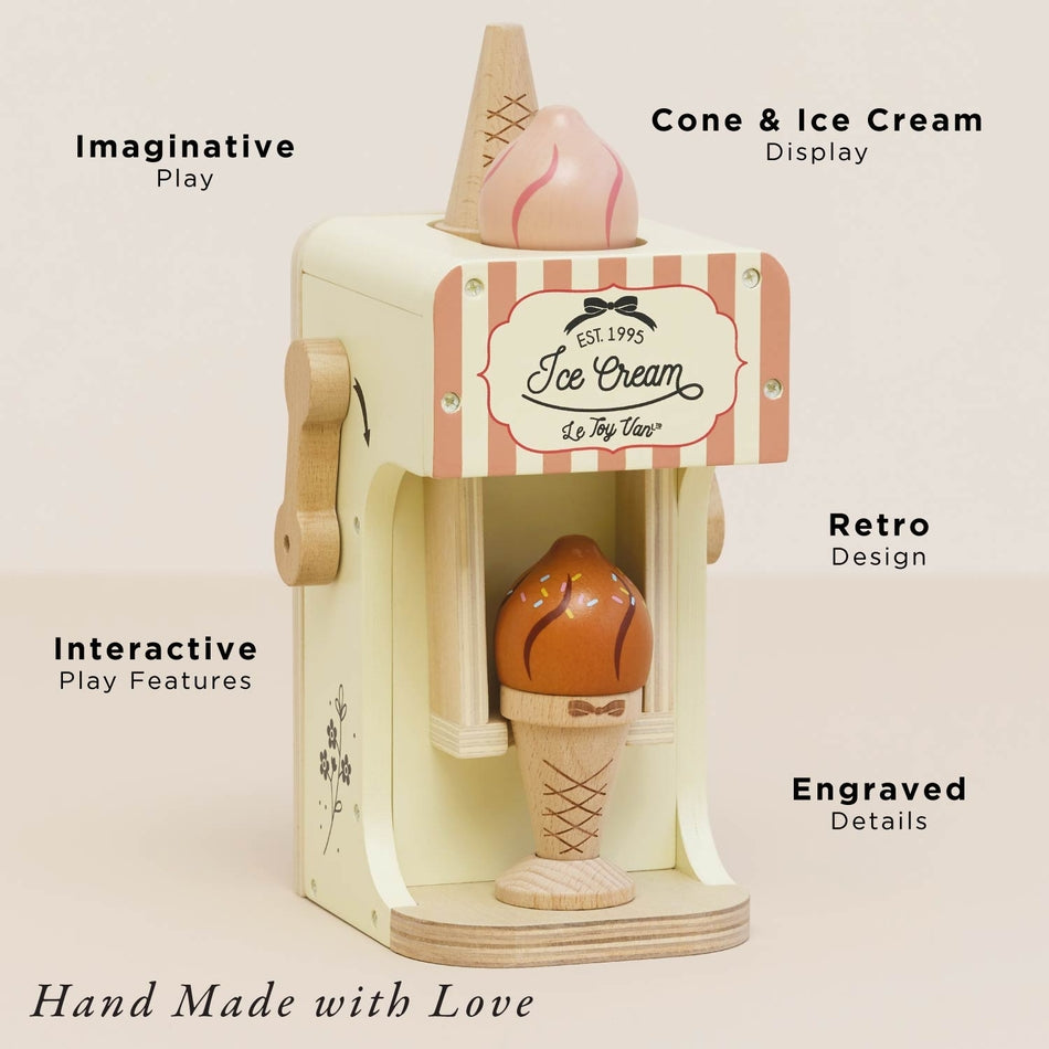 Le Toy Van – Ice Cream Machine & Play Food Cones - Mabel & Fox