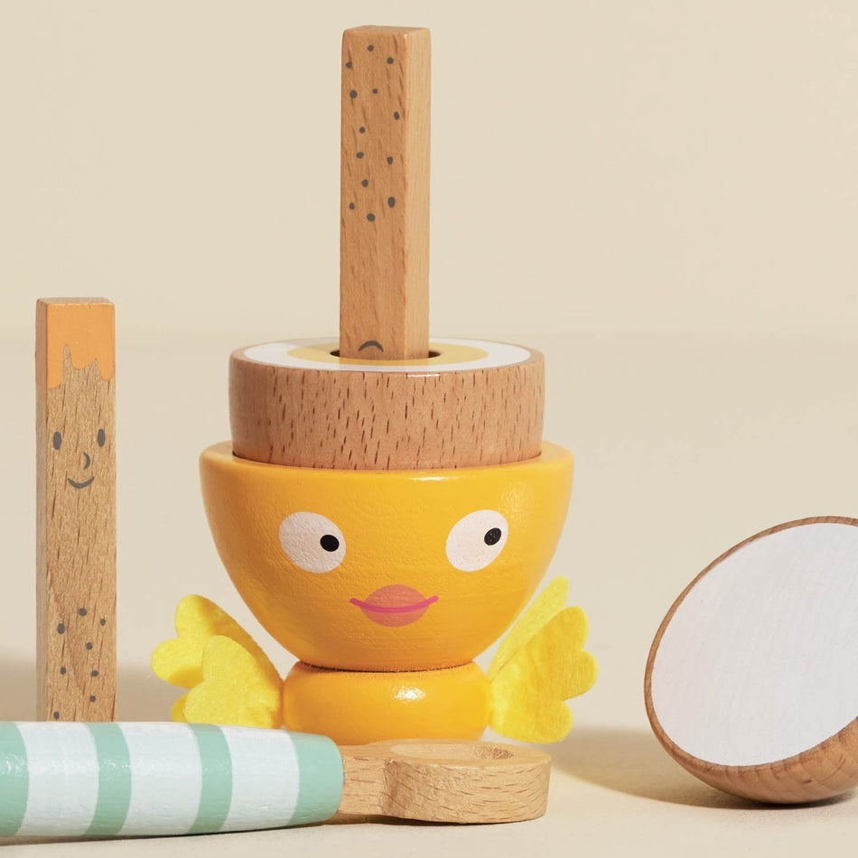 Le Toy Van – Wooden Egg Cup & Soldiers - Mabel & Fox