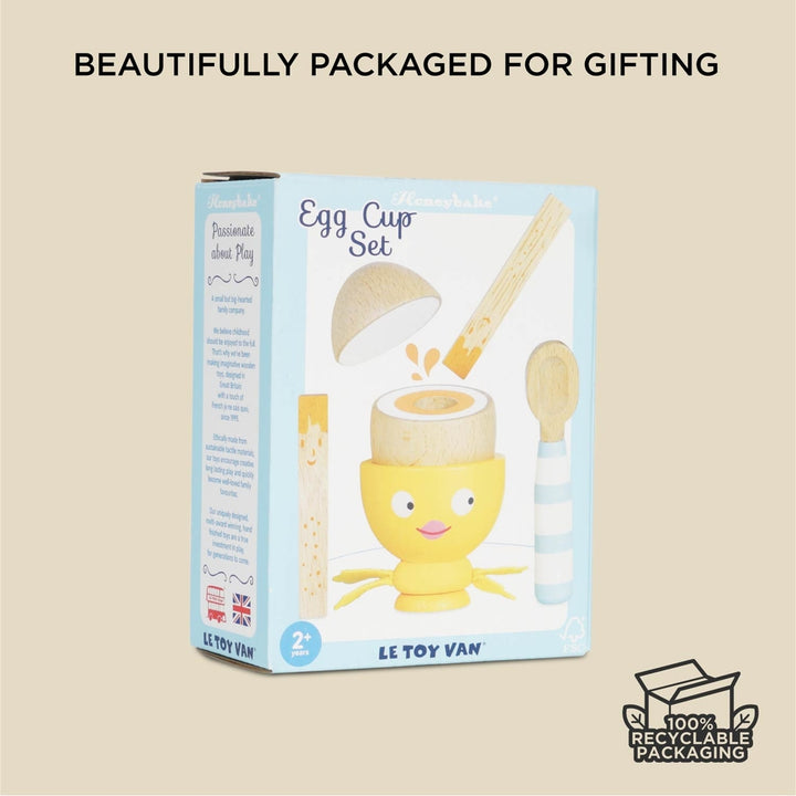Le Toy Van – Wooden Egg Cup & Soldiers - Mabel & Fox