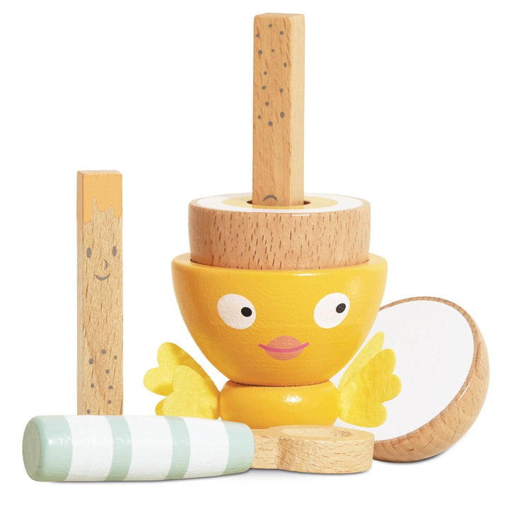 Le Toy Van – Wooden Egg Cup & Soldiers - Mabel & Fox