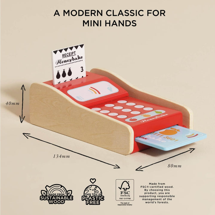 Le Toy Van – Wooden Shop Card Machine - Mabel & Fox