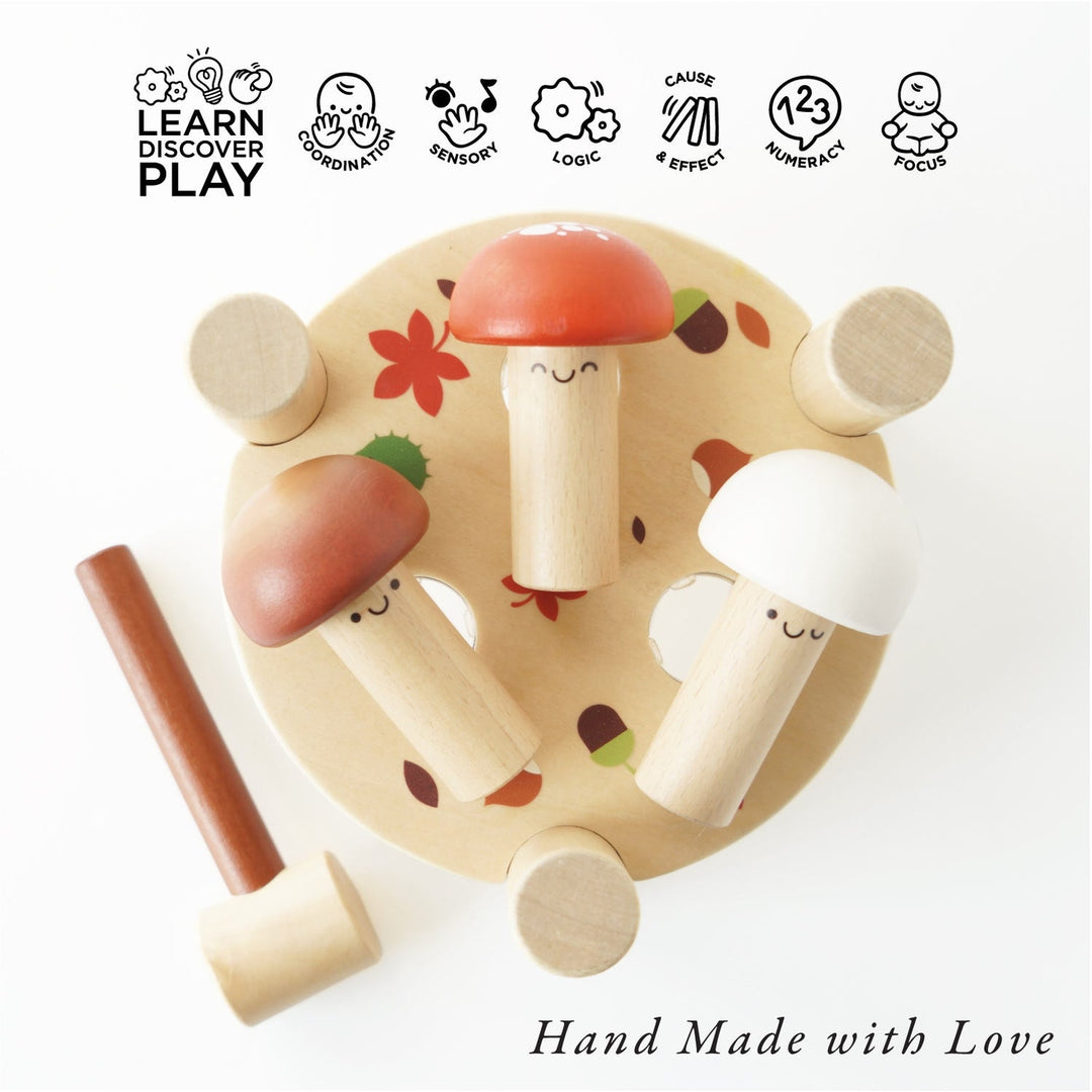 Le Toy Van – Woodland Mushroom Hammer Game - Mabel & Fox