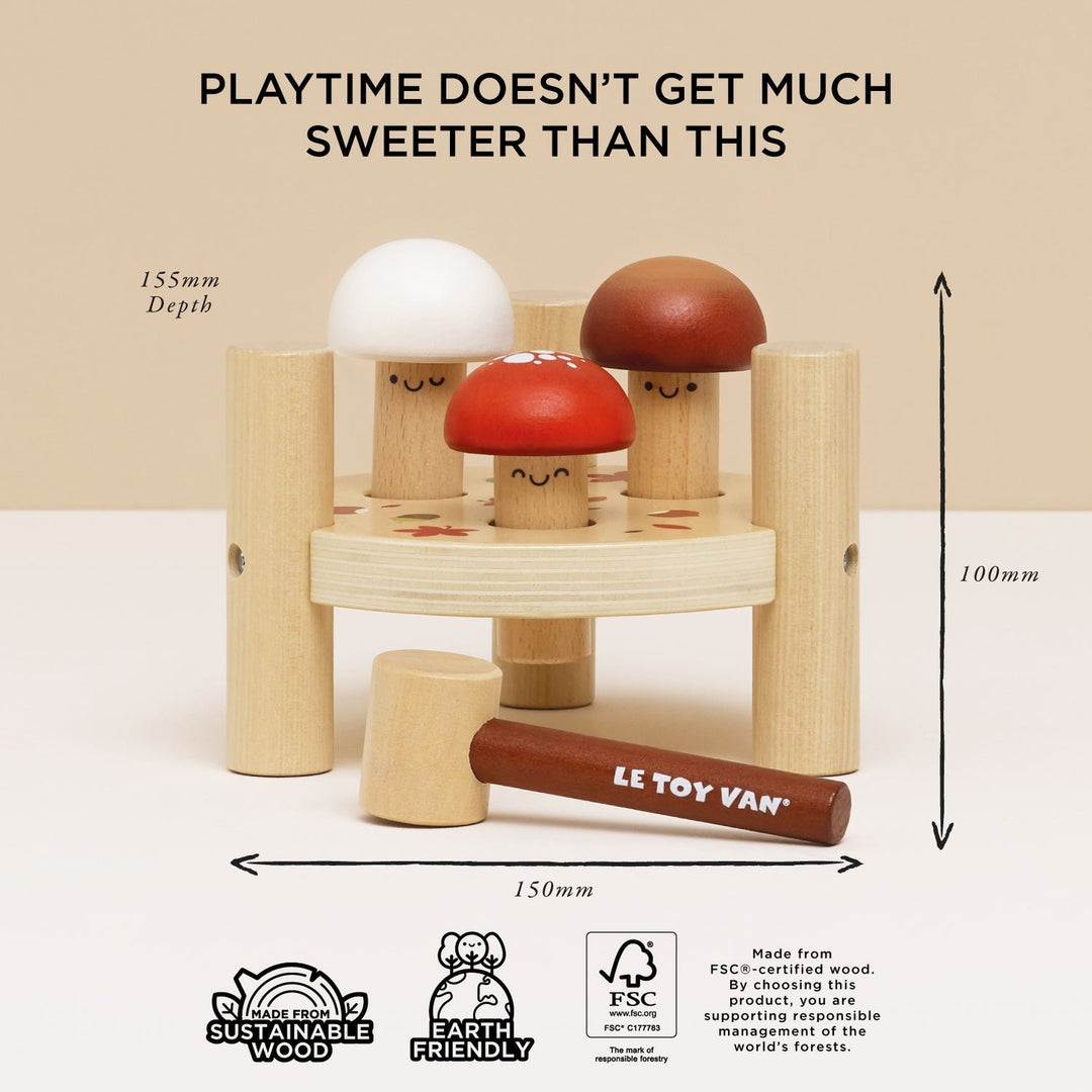 Le Toy Van – Woodland Mushroom Hammer Game - Mabel & Fox
