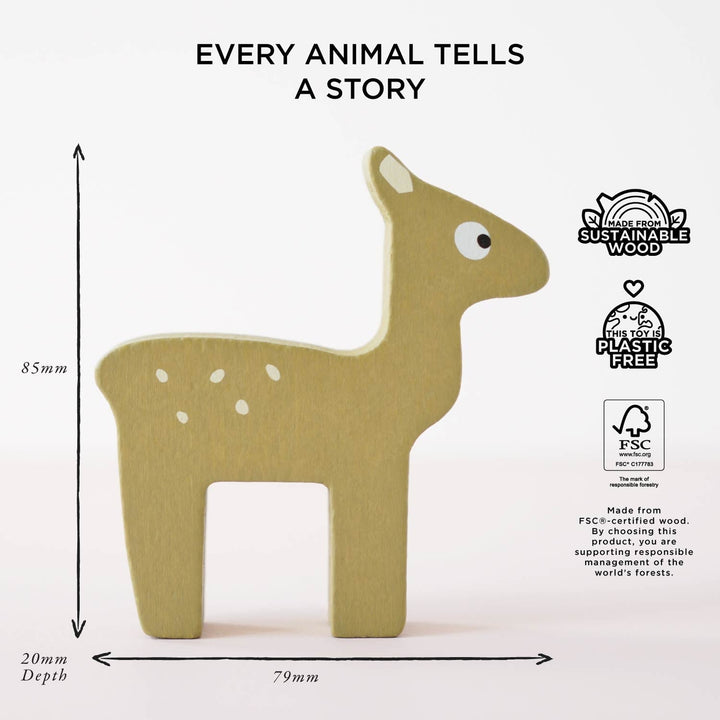 Le Toy Van – Woodland Stacking Forest Animals & Bag - Mabel & Fox