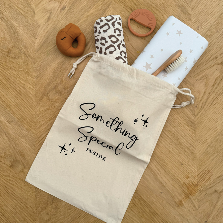 Mabel & Fox - Personalised Baby Gift Sack - Leopard