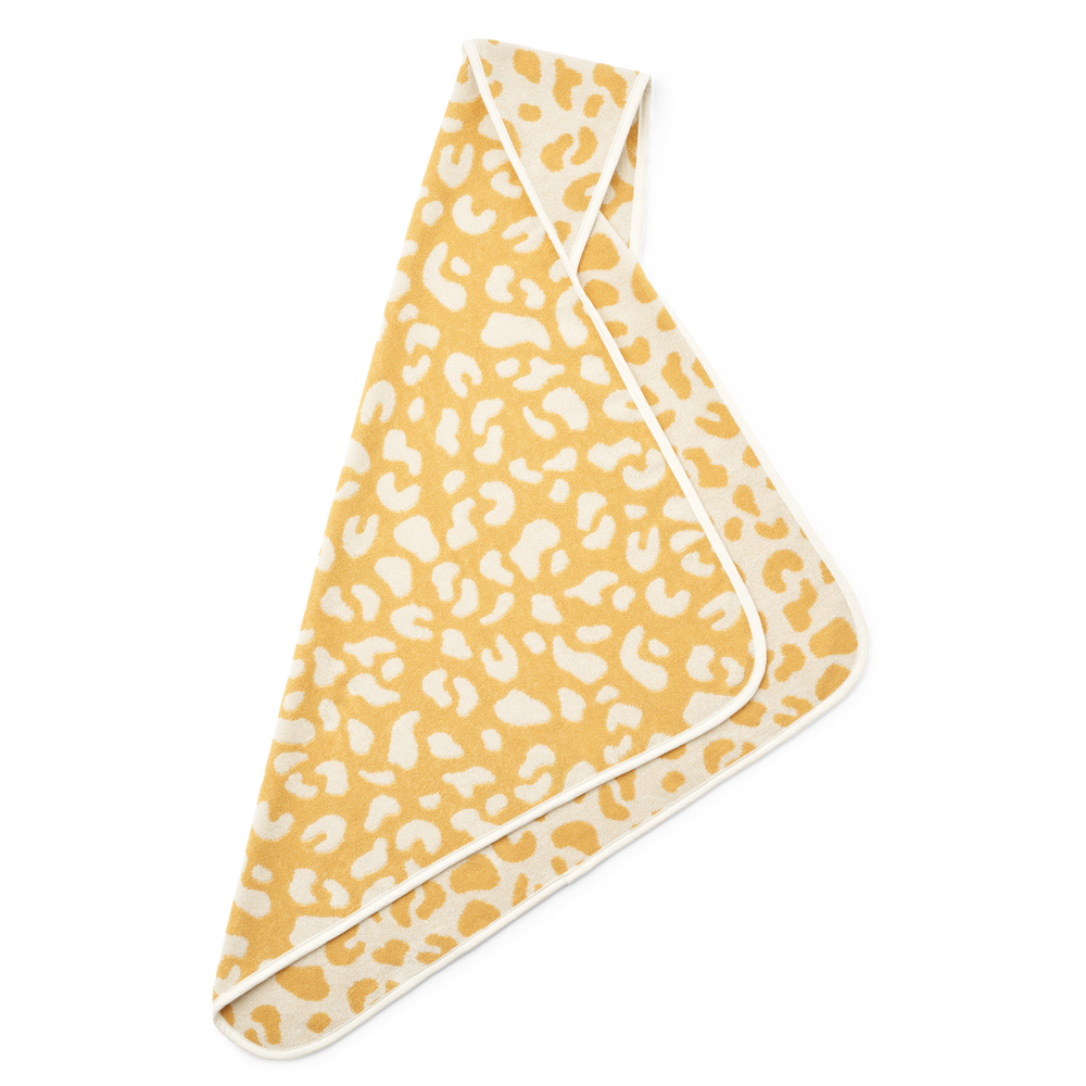 Liewood - Alba Yarn Dyed Hooded Baby Towel - Leo / Jojoba - Mabel & Fox