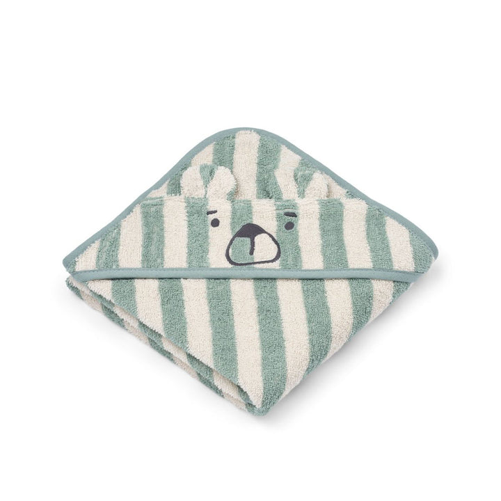 Liewood – Albert Hooded Towel – Peppermint - Mabel & Fox