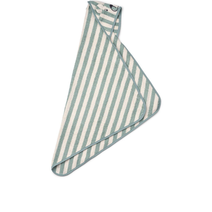 Liewood – Albert Hooded Towel – Peppermint - Mabel & Fox
