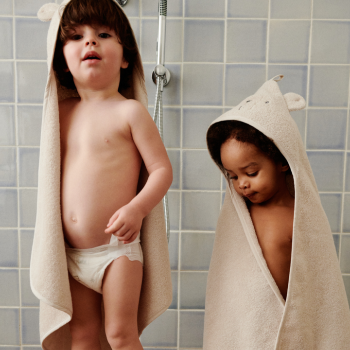 Liewood - Albert Hooded Towel - Polar Bear Sandy - Mabel & Fox