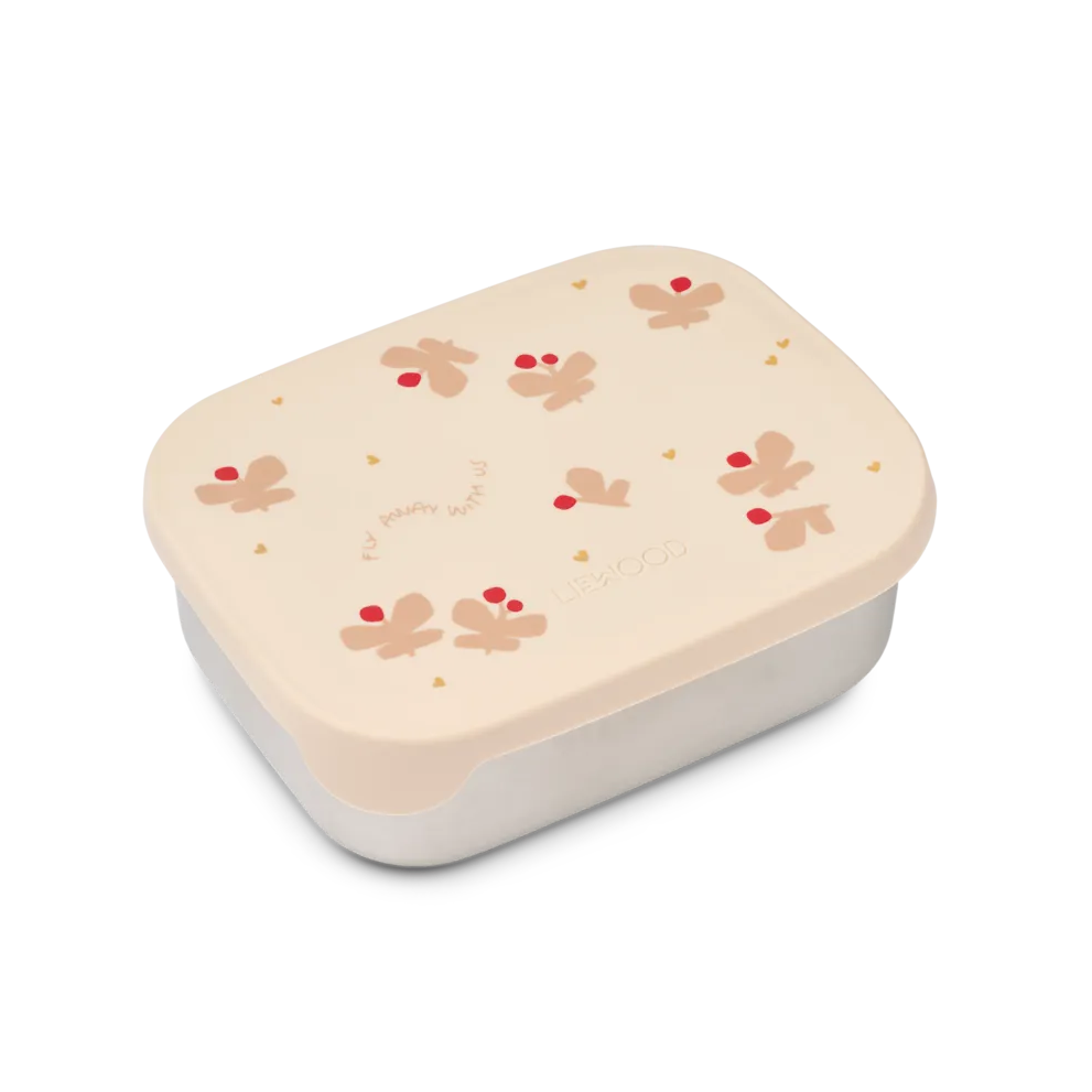 Liewood - Arthur Lunchbox - Butterfly/Apple Blossom - Mabel & Fox