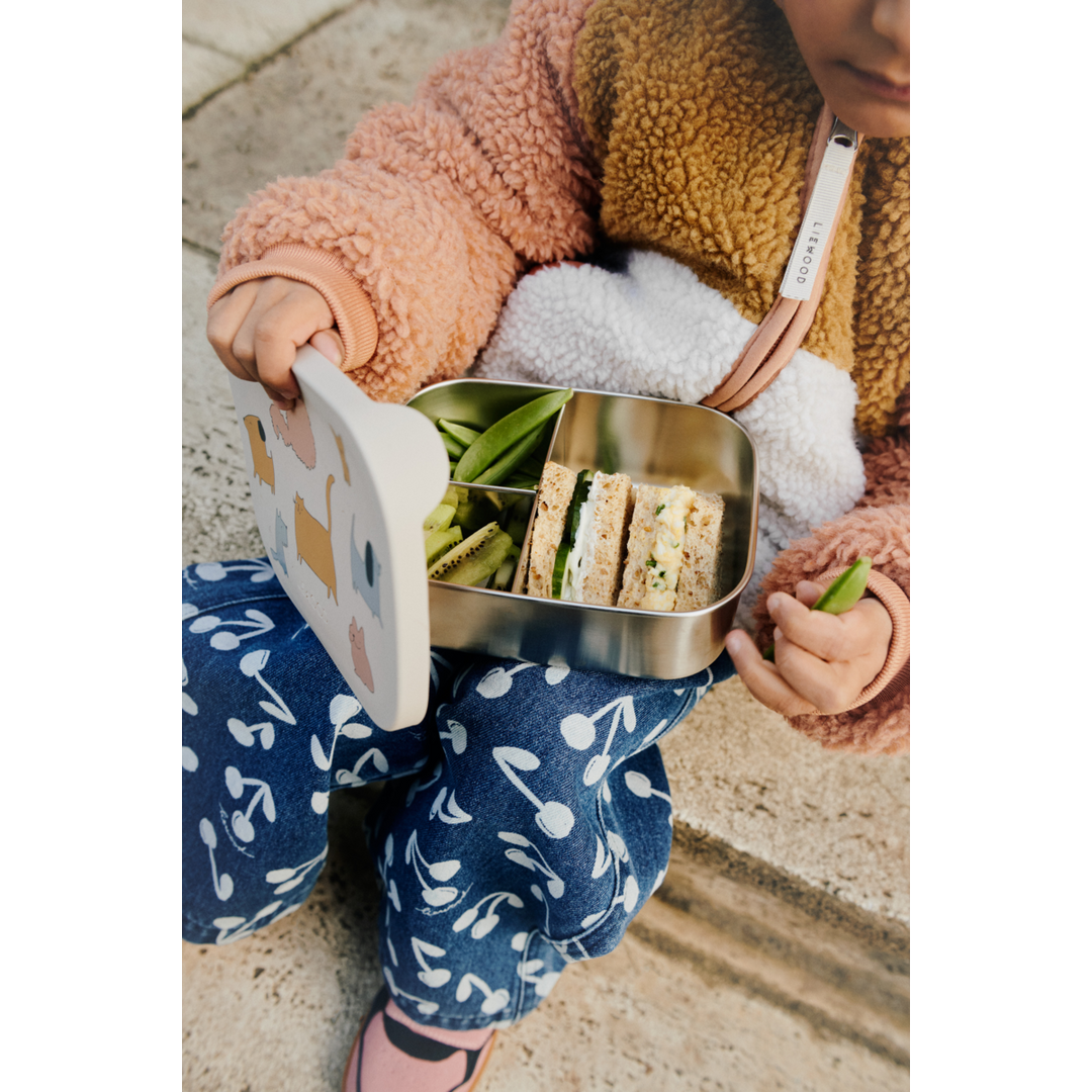 Liewood - Arthur Lunchbox - Cats & Dogs / Sandy - Mabel & Fox