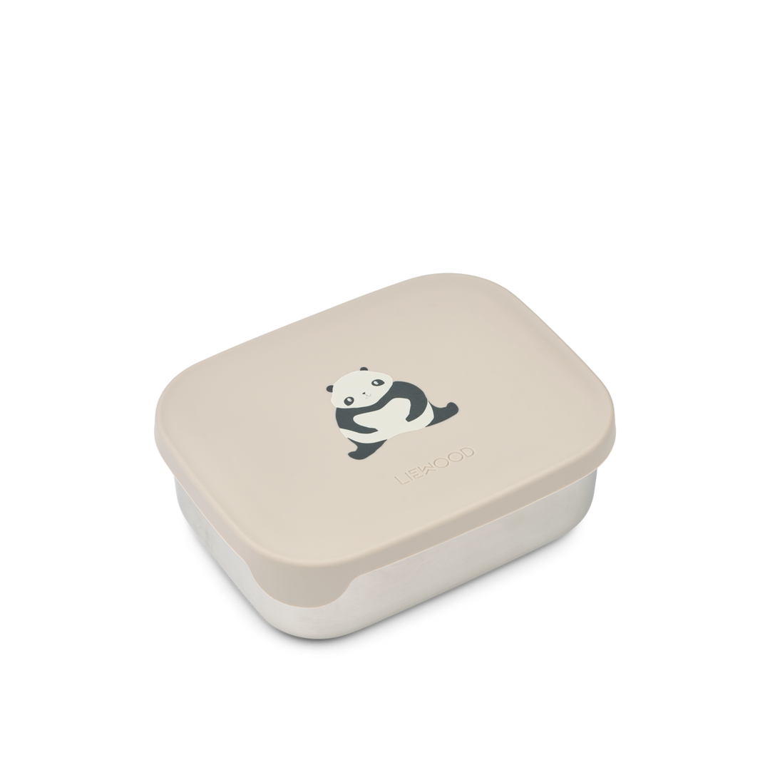 Liewood - Arthur Lunchbox - Panda / Sandy / Dark Grey - Mabel & Fox