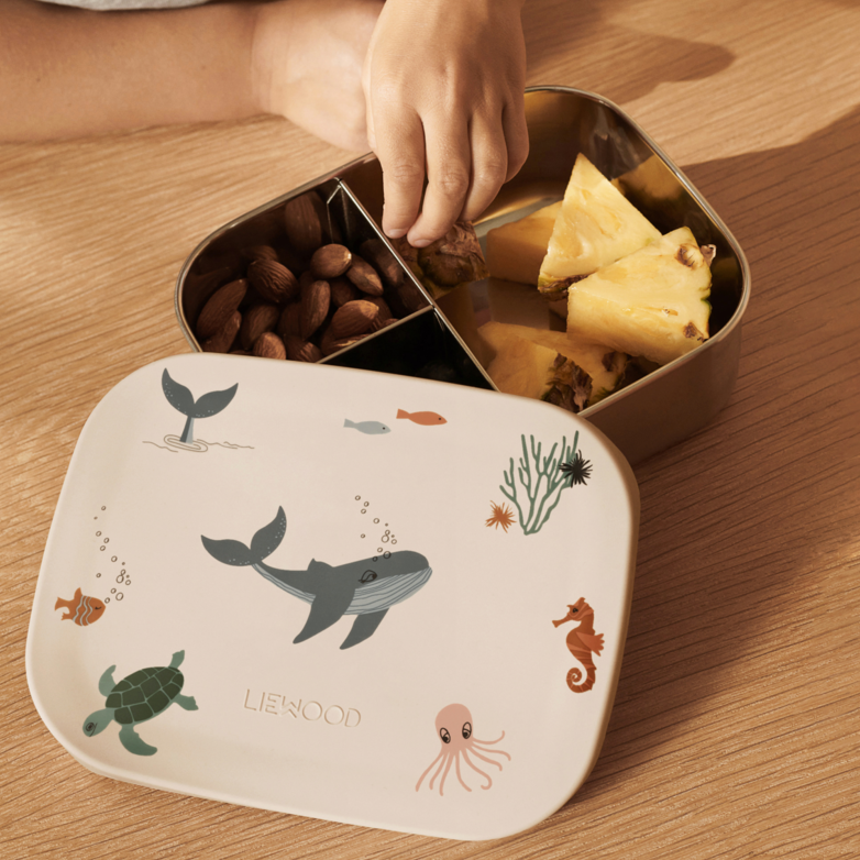 Liewood - Arthur Lunchbox - Sea Creature / Sandy - Mabel & Fox