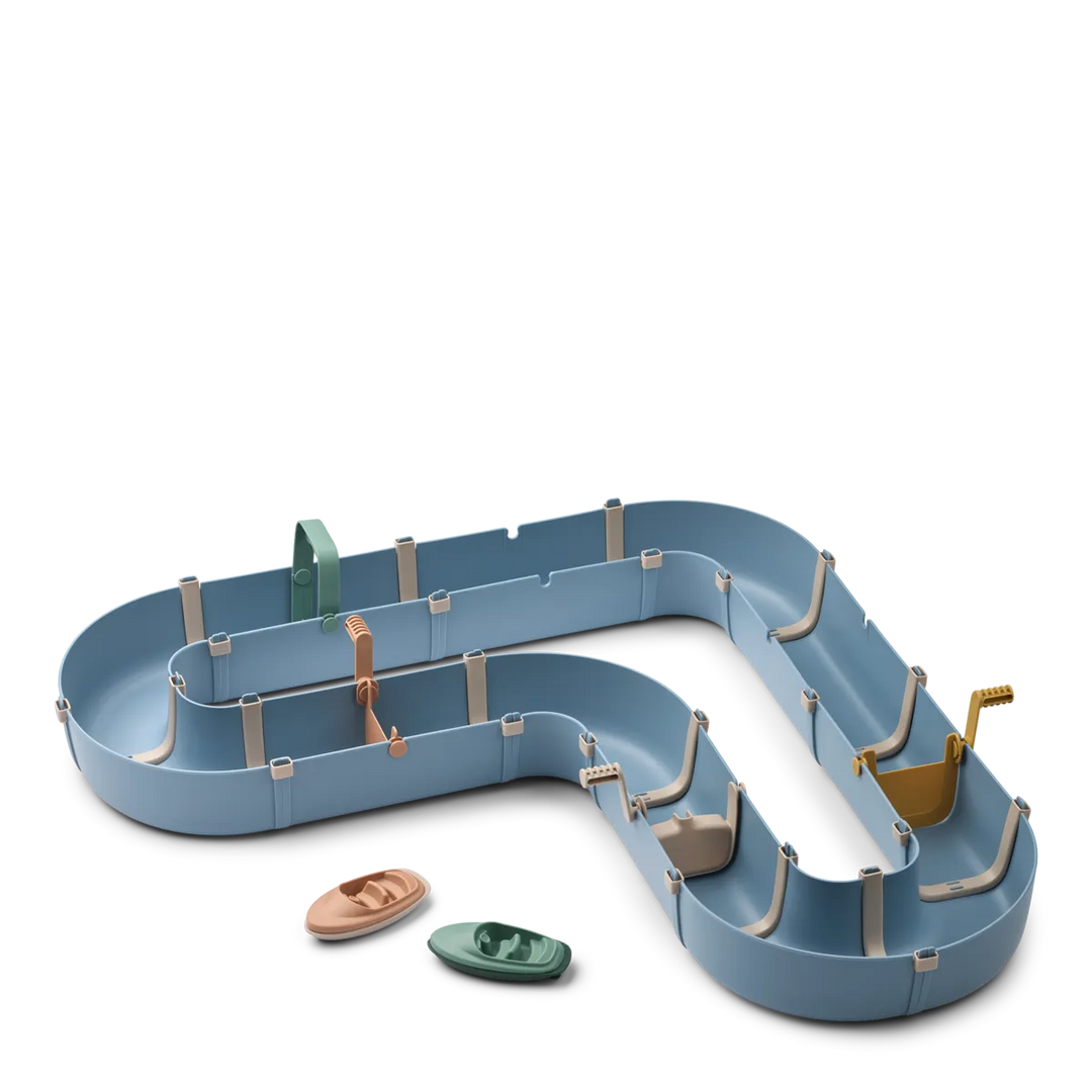 Liewood – Cassian Waterway – Beach Blue / Multi Mix - Mabel & Fox