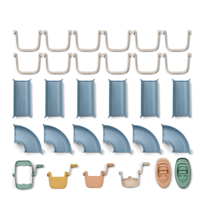 Liewood – Cassian Waterway – Beach Blue / Multi Mix - Mabel & Fox