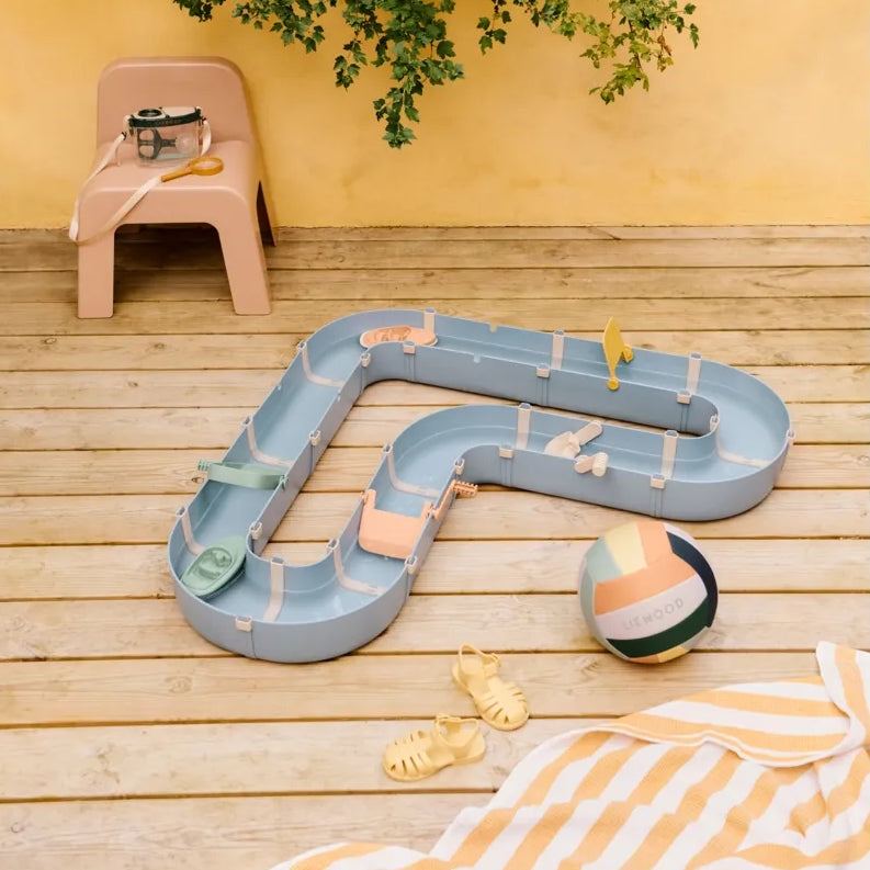 Liewood – Cassian Waterway – Beach Blue / Multi Mix - Mabel & Fox