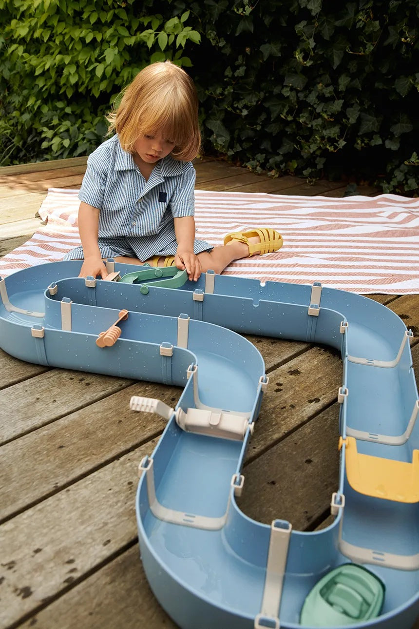 Liewood – Cassian Waterway – Beach Blue / Multi Mix - Mabel & Fox