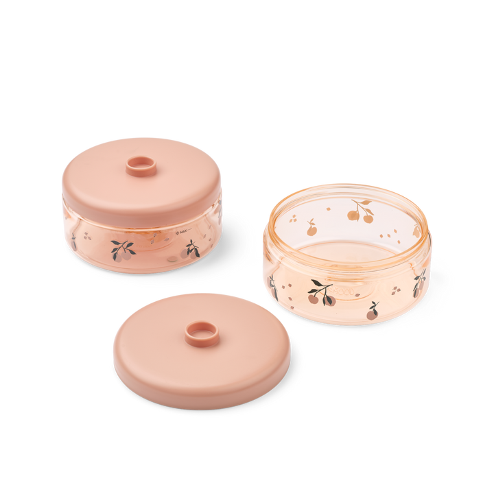 Liewood - Dominique Baby Food Tritan Boxes 500ml - Peach / Sea Shell - Mabel & Fox