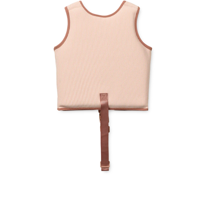Liewood – Dove Seersucker Swim Vest – Y/D Stripe Pale Tuscany / Creme de la Creme - Mabel & Fox