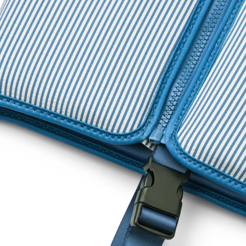 Liewood – Dove Seersucker Swim Vest – Y/D Stripe Riverside / Creme de la Creme - Mabel & Fox