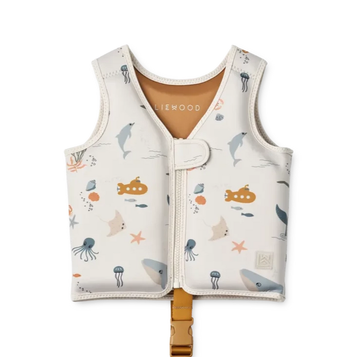Liewood - Dove Swim Vest - Sea Creature / Sandy - Mabel & Fox