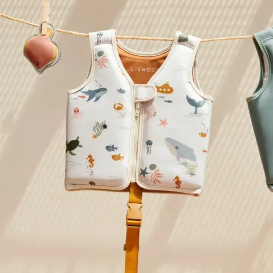 Liewood - Dove Swim Vest - Sea Creature / Sandy - Mabel & Fox