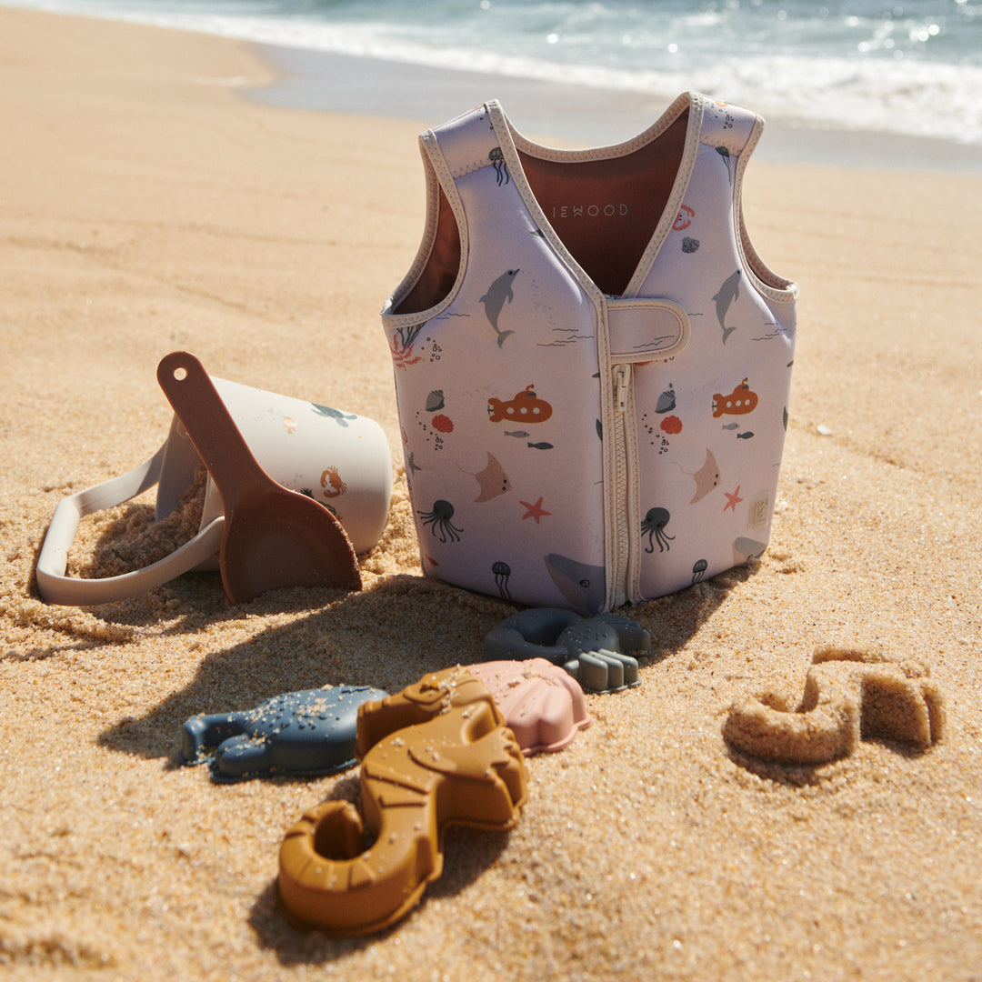 Liewood - Dove Swim Vest - Sea Creature / Sandy - Mabel & Fox