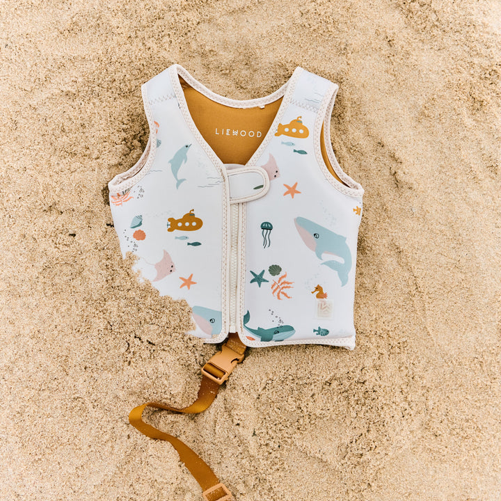 Liewood - Dove Swim Vest - Sea Creature / Sandy - Mabel & Fox