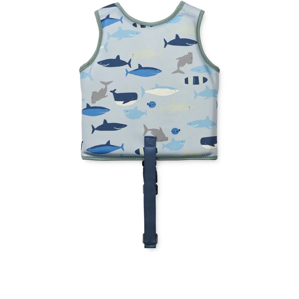Liewood - Dove Swim Vest - Shark / Dove Blue - Mabel & Fox
