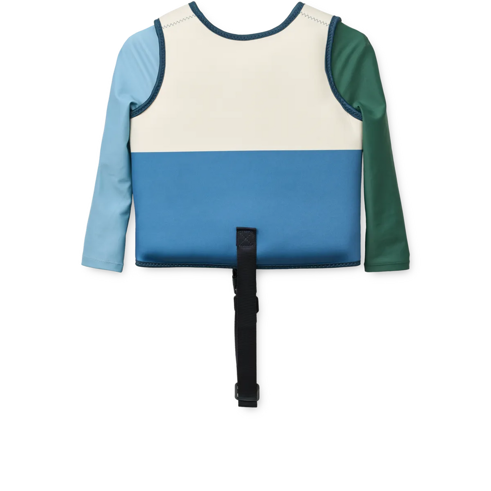 Liewood - Dove Swim Vest w Sleeves - Riverside Multi Mix - Mabel & Fox