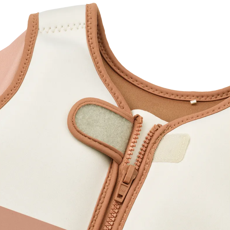 Liewood - Dove Swim Vest w Sleeves - Tuscany Rose Multi Mix - Mabel & Fox