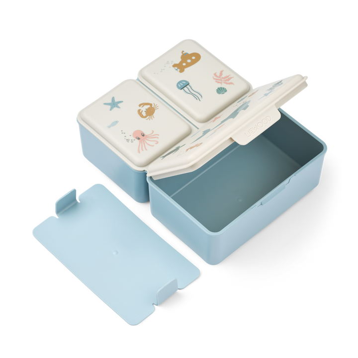 Liewood - Driss Lunchbox - Sea Creature / Sandy - Mabel & Fox