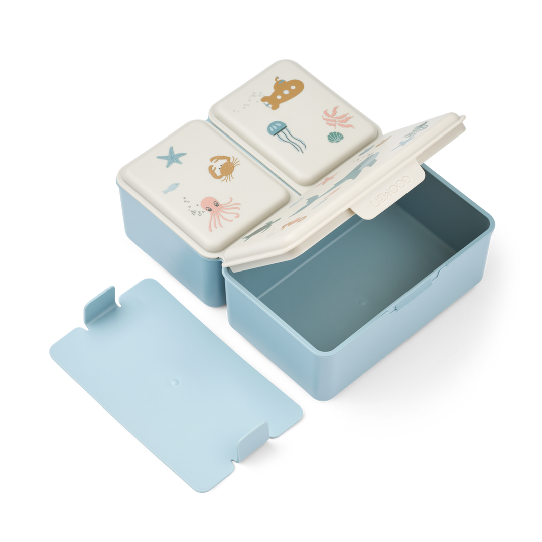 Liewood - Driss Lunchbox - Sea Creature / Sandy - Mabel & Fox